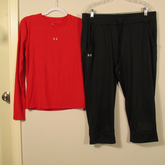 Under Armour Lightweight Top and Capris Set - Picture 1 of 9